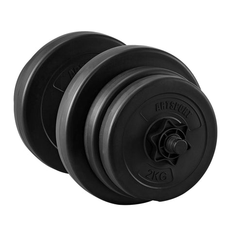 Halterset / Dumbells 40 kg - 2-delig - Zandgevuld