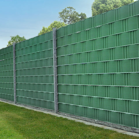 PVC Privacystrips - 4 stuks - Groen