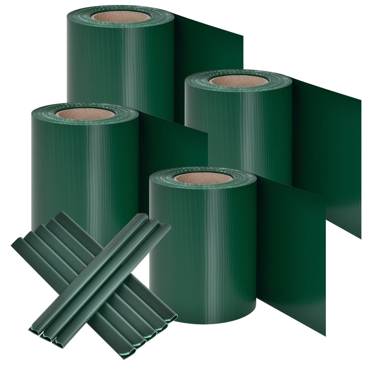 PVC Privacystrips - 4 stuks - Groen