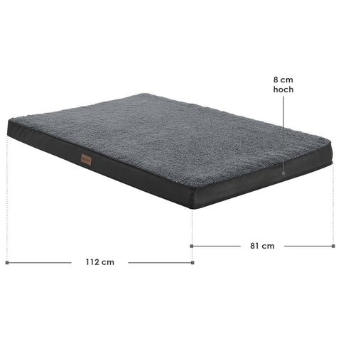 Hondenbed / hondenmand Milow - 112 x 81 x 8 cm - Grijs