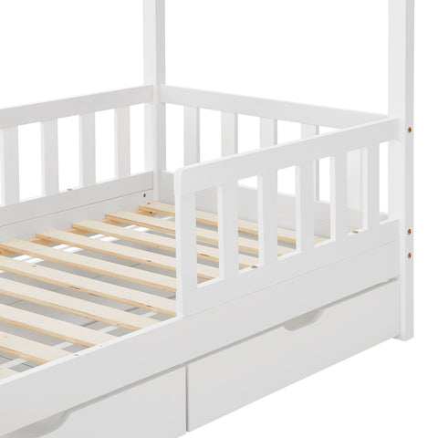 Kinderbed Marli - 80 x 160 cm - Wit - Incl. lades