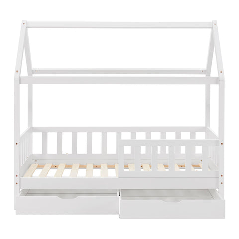 Kinderbed Marli - 80 x 160 cm - Wit - Incl. lades