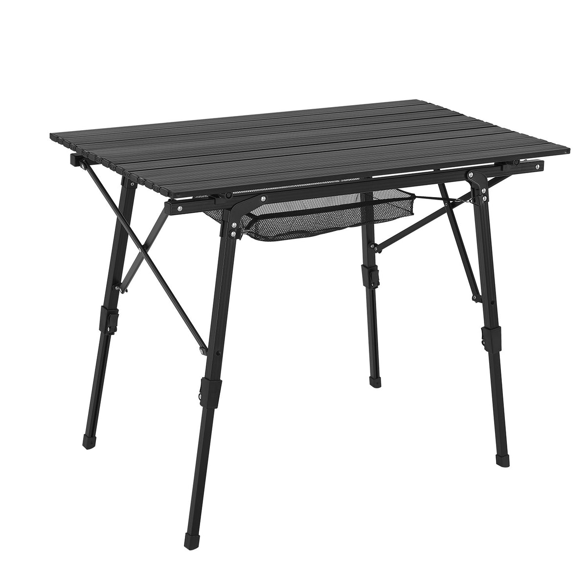 Opvouwbare Campingtafel Picco - Zwart - 90 x 52 x 68 cm