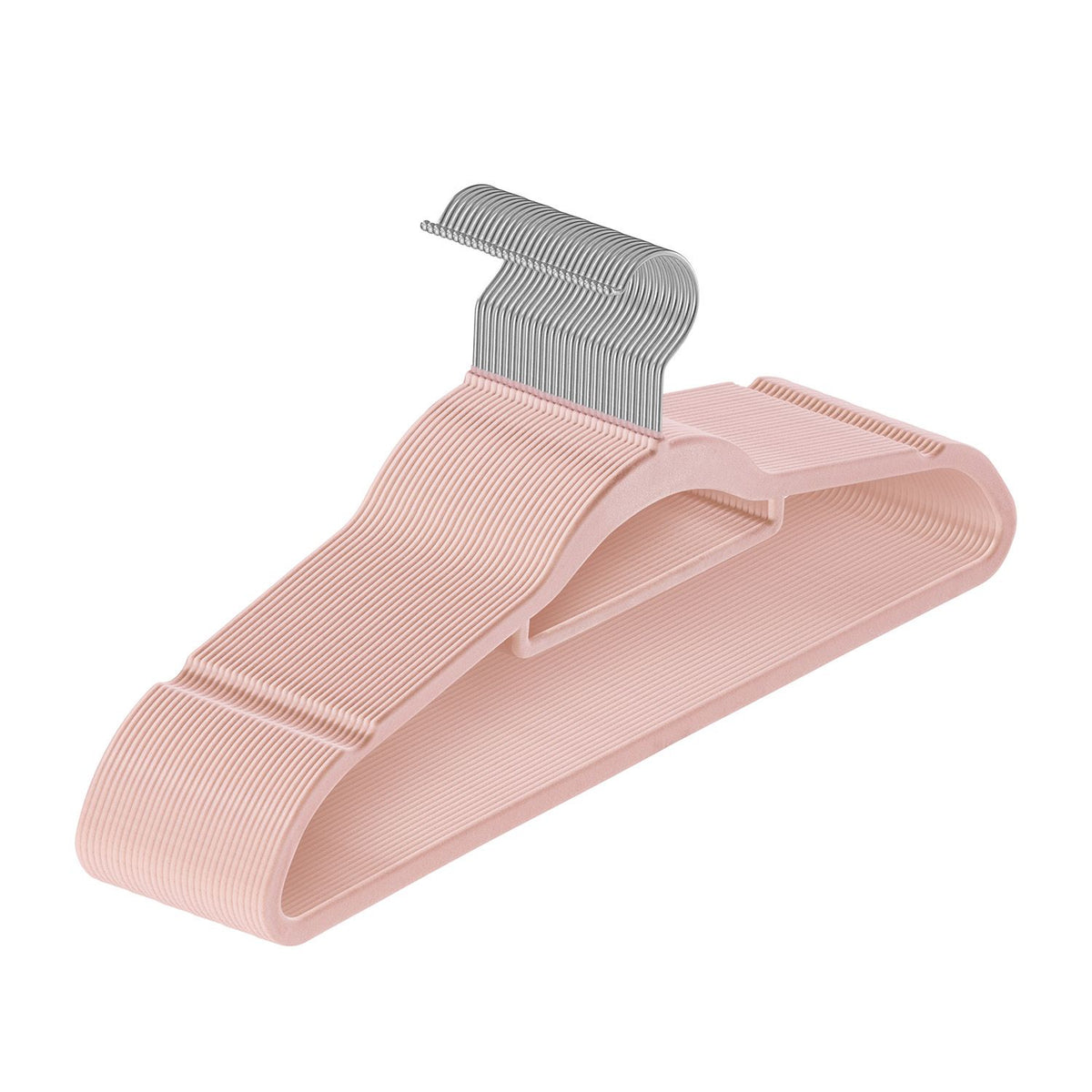 Fluwelen Kleerhangers / Kledinghanger - 30 Stuks - Roze - Antislip