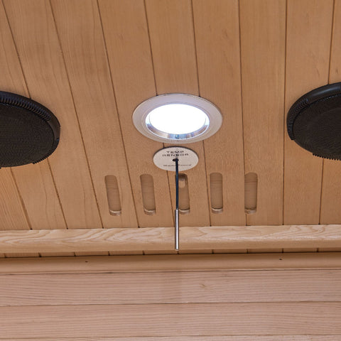 Infraroodcabine / Sauna Kiruna - 90x90x190 - Incl. LED & Bleutooth Radio