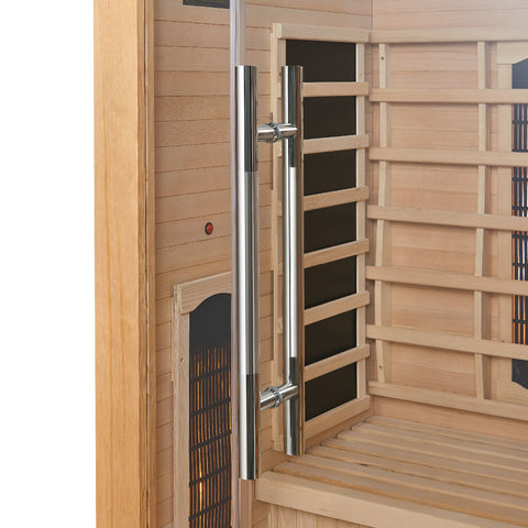 Infraroodcabine / Sauna Kiruna - 90x90x190 - Incl. LED & Bleutooth Radio