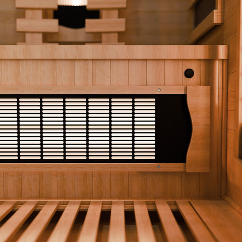 Juskys Infraroodkabine / Sauna Kiruna 90 Premium - 190 x 90 x 90 cm - Incl. LED & Bluetooth Radio