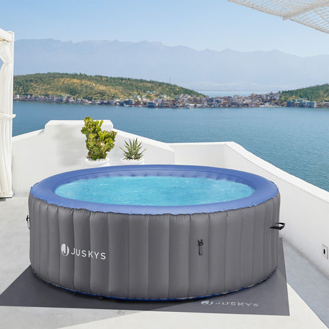 Opblaasbare Whirlpool / Bubbelbad Palmira - 6 Personen - Ø 210 cm - Grijs