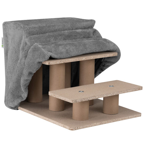 Houten Huisdierentrap Timmy - Grijs - 46 x 36 x 34 cm