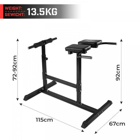 rugtrainer buikspiertrainer in zwart